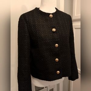 NWT Zara tweed woven women's Blazer Size Small
